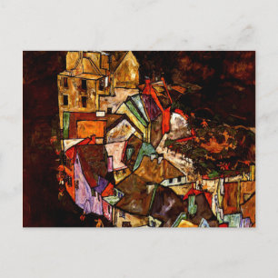 Egon Schiele - Edge of Town Briefkaart
