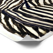 Egon Schiele Edith met Striped Dress, zittend Poster (Hoek)