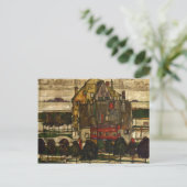 Egon Schiele- eenoudergezinnen Briefkaart (Staand voorkant)