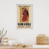 Egon Schiele Exhibition Poster 1970 Vintage Art (Keuken)