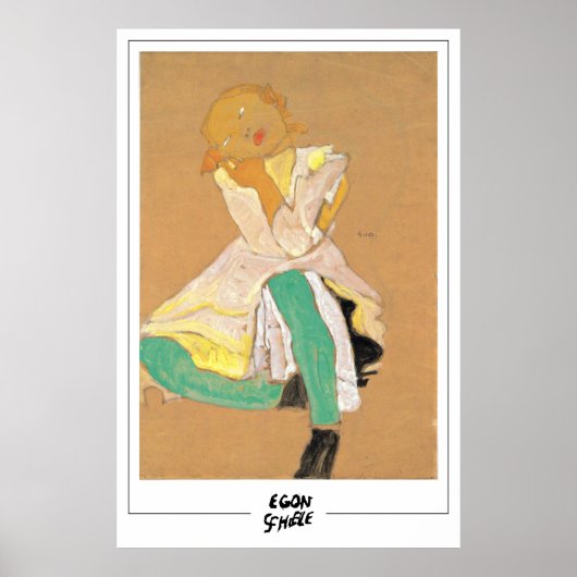 Egon Schiele Fine Art #39 Poster (Voorkant)