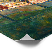 Egon Schiele Four Trees Tree Natuur Park Herfst Poster (Hoek)