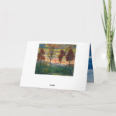 Egon Schiele Four Trees Tree Natuur Park Kaart (Achterkant)