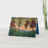 Egon Schiele Four Trees Tree Natuur Park Kaart (Voorkant)