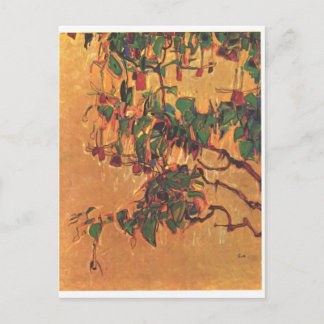 Egon Schiele- Fuchsia Briefkaart