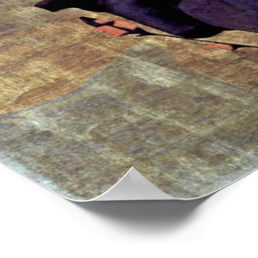 Egon Schiele - Gestormde bloemen leven nog Poster (Hoek)