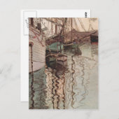 Egon Schiele- Harbour Trieste Briefkaart (Voorkant / Achterkant)