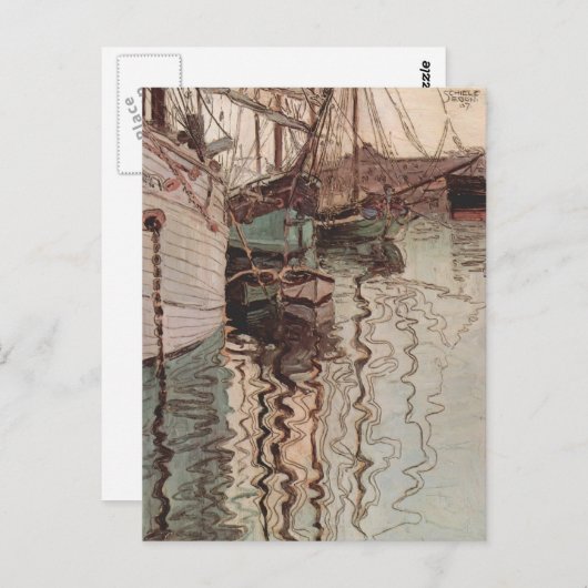Egon Schiele- Harbour Trieste Briefkaart (Voorkant / Achterkant)