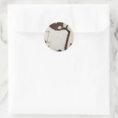 Egon Schiele- Herfstboom met Fuchsia's Ronde Sticker (Tas)