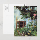 Egon Schiele House met een Bay-raam in de tuin Briefkaart (Voorkant / Achterkant)