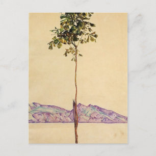 Egon Schiele- kastanjeboom bij het meer van de Con Briefkaart