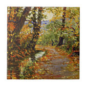 Egon Schiele - Kronkelende beek Tegeltje (Voorkant)