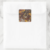 Egon Schiele Krumau Crescent of Houses Vierkante Sticker (Tas)