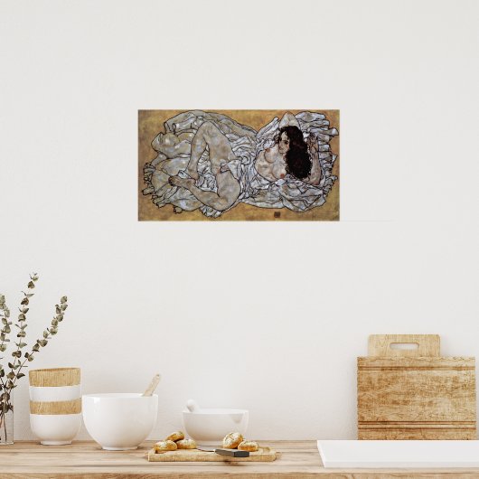 Egon Schiele - Legende vrouw Poster (Keuken)