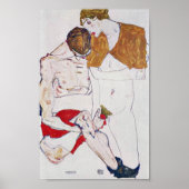 Egon Schiele - Lovers Poster (Voorkant)