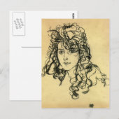 Egon Schiele- Madame Sohn Briefkaart (Voorkant / Achterkant)