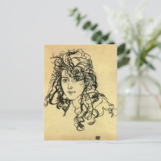 Egon Schiele- Madame Sohn Briefkaart (Staand voorkant)