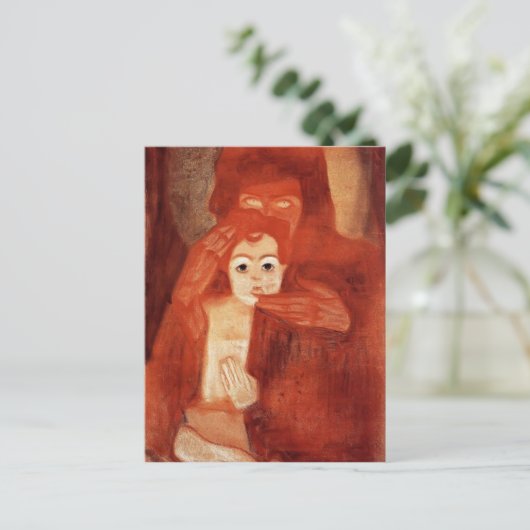 Egon Schiele- Moeder en Kind (Madonna) Briefkaart (Staand voorkant)