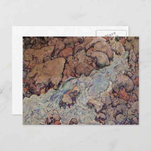 Egon Schiele- Mountain Torrent Briefkaart (Voorkant / Achterkant)
