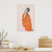 Egon Schiele 'Orange Jacket' Print Expressionism (Keuken)
