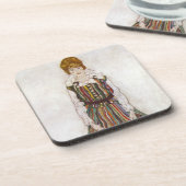 Egon Schiele Portrait of Edith Schiele Onderzetter (Linkerzijde)