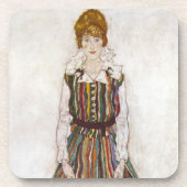 Egon Schiele Portrait of Edith Schiele Onderzetter (Voorkant)