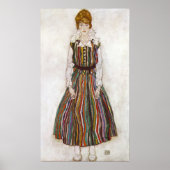 Egon Schiele Portrait of Edith Schiele Poster (Voorkant)