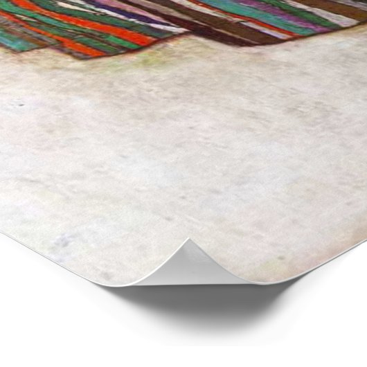 Egon Schiele Portrait of Edith Schiele Poster (Hoek)