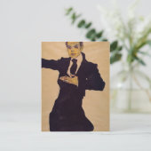 Egon Schiele- Portrait of Painter Max Oppenheimer Briefkaart (Staand voorkant)