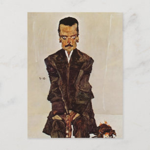 Egon Schiele - Portrait of Publisher Eduard Kosmac Briefkaart