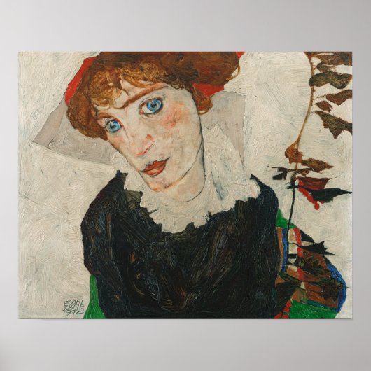 Egon Schiele Portrait of Wally Neuzil Poster (Voorkant)
