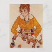 Egon Schiele- Portret van de vrouw van de kunstena Briefkaart (Voorkant)