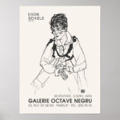 Egon Schiele Portret van de Vrouw van de Kunstenaa Poster (Voorkant)