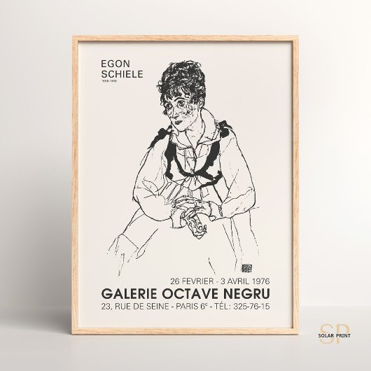 Egon Schiele Portret van de Vrouw van de Kunstenaa Poster