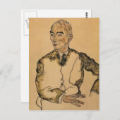 Egon Schiele-Portret van dr. Viktor Ritter Bauer Briefkaart (Voorkant / Achterkant)
