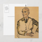 Egon Schiele-Portret van dr. Viktor Ritter Bauer Briefkaart (Voorkant / Achterkant)
