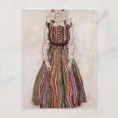 Egon Schiele- Portret van Edith Schiele Briefkaart (Voorkant)