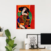 Egon Schiele - Portret van een vrouw Poster (Thuiskantoor)