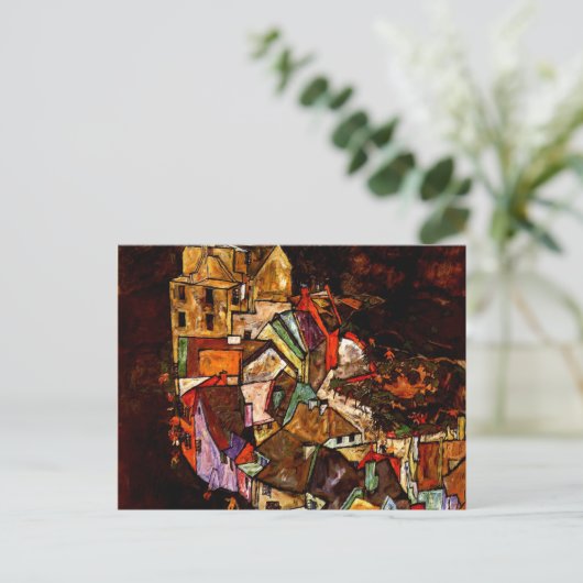 Egon Schiele - Rand van de stad Briefkaart (Staand voorkant)