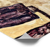 Egon Schiele - Schiele, woonachtig in Neulengbach Poster (Hoek)