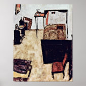 Egon Schiele - Schiele, woonachtig in Neulengbach Poster (Voorkant)