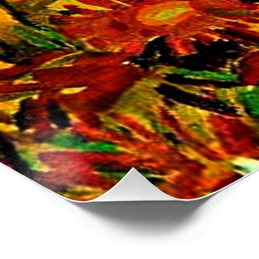 Egon Schiele schilderij, Bloemenveld Perfect Poster (Hoek)