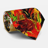 Egon Schiele schilderij, Flowers Field Stropdas (Opgerold)