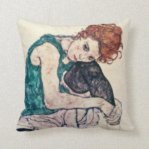 Egon Schiele Seated Woman Pillow Kussen