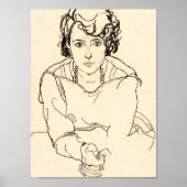 Egon Schiele - Seated Woman Poster (Voorkant)