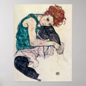 Egon Schiele Seated Woman Poster (Voorkant)