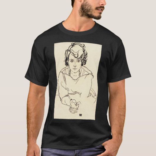 Egon Schiele - Seated Woman T-shirt (Voorkant)