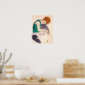 Egon Schiele - Seated Woman With Legs Drawn Up Poster (Keuken)