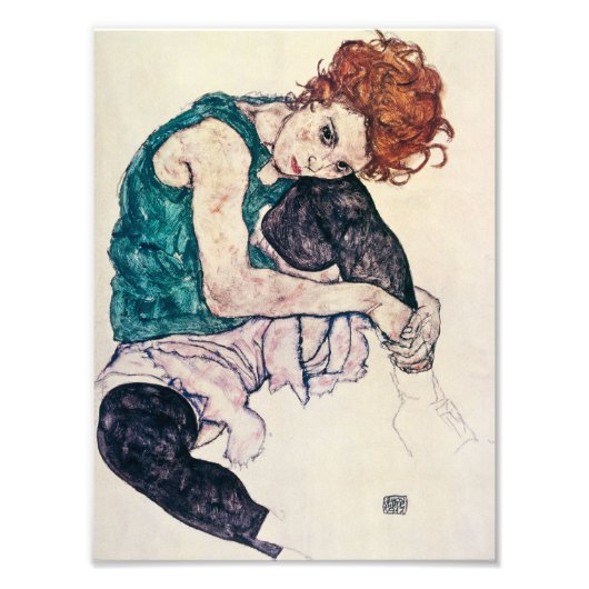Egon Schiele Seed Woman Print Foto Afdruk (Voorkant)