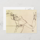 Egon Schiele- Self Portrait as St Sebastian Briefkaart (Voorkant / Achterkant)
